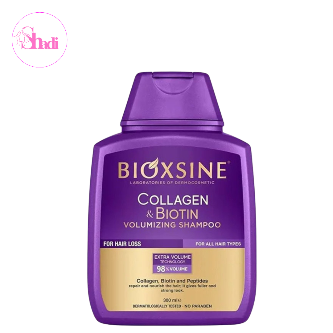 شامپو حجم دهنده بیوتین کلاژن BIOXCIN