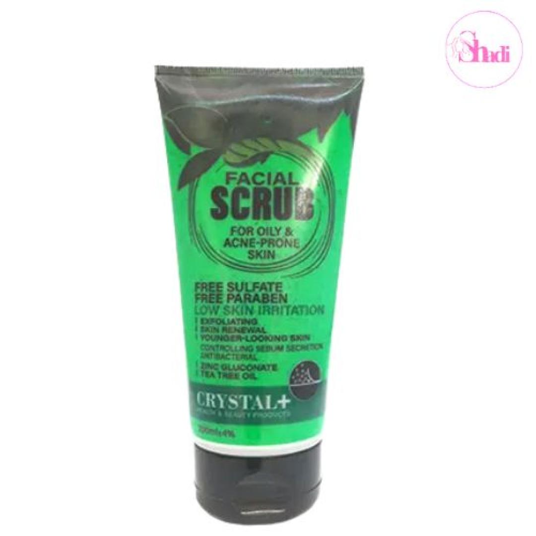 اسکراب صورت کریستال مناسب پوست چرب _ حجم 200ml